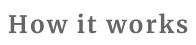 How it works